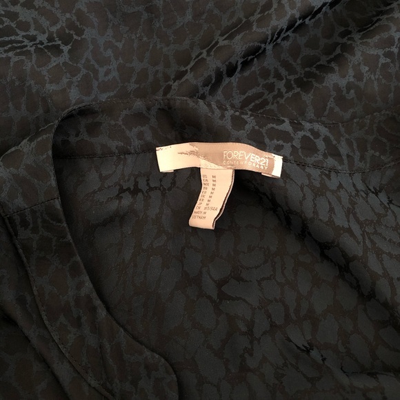 Forever 21 Animal Print Blouse - Picture 2 of 3